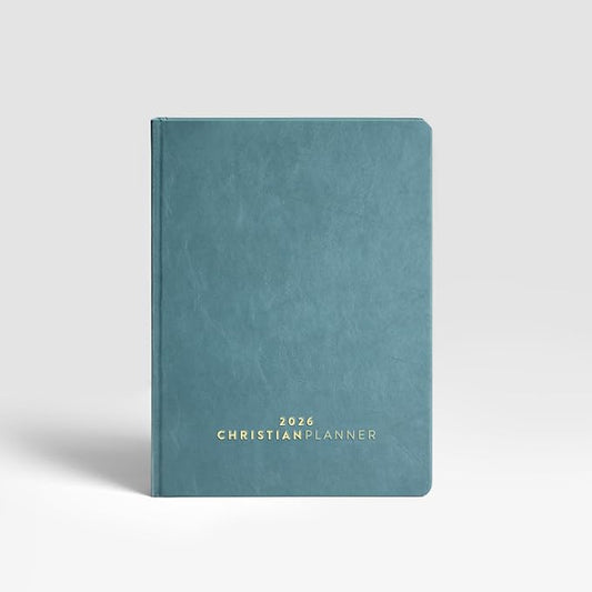 Christian Planner 2026 Daily Planner - Faith Based Monthly and Weekly Planner, Vision Board, and Habit Tracker - 2026 Calendar, Personal Organizer and Devotional Journal (Hardcover, Indigo)