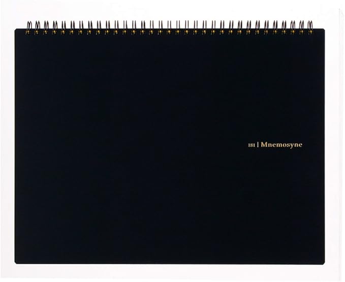 Maruman MNEMOSYNE Notebook 8.66 x 11.69 Inches (Horizontal A4), Unruled, 70 Sheets (N181A)