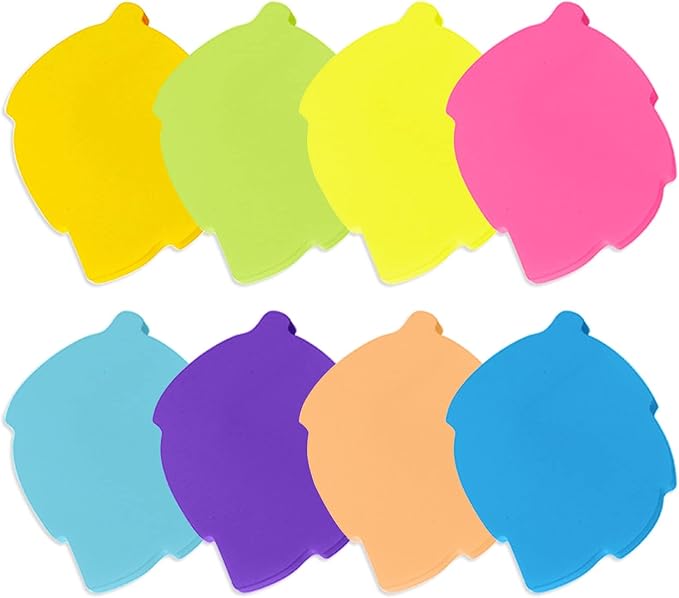 Sticky Notes, 560 Sheets 3 × 3 Inches Leaves Shape Self Sticky Notes Pad, Colour Sticky Notes, Bright Colors Self-Stick Pads for Home Office Notebook(8 Color)