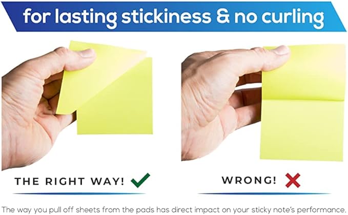 Sticky Notes 3x3 (12 Pads/1200 Sheets) – 2026 Improved Adhesive, Super Sticky & Bright Neon Colors – 1200 Sheets – Ideal for School, Office & Desk Supplies