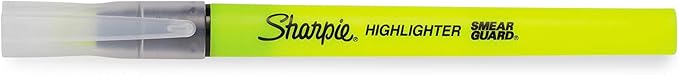 SHARPIE Clear View Highlighter Stick, Yellow, 3/Pack (1950745) (Pack of 2)
