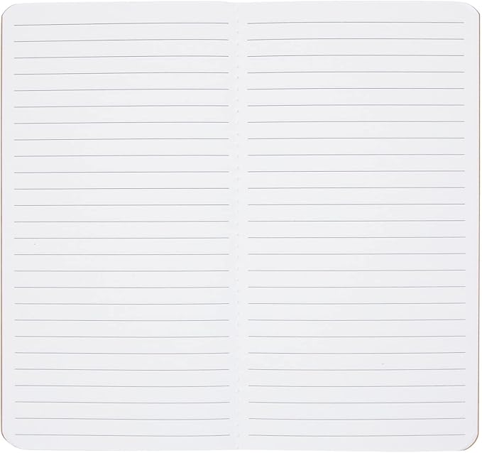 Paper Junkie Bulk Kraft Paper Notebooks - H5 (4.4 x 8.26 In), 12-Pack Soft Cover Kraft Brown - Lined Travel Journal & Creative Writing Notebook