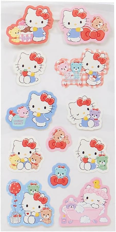 Sanrio 493821 Character Letter Set, Hello Kitty, Package: Approx. Width 6.3 x Depth 0.3 x Height 8.7 inches (16 x 0.8 x 22 cm)