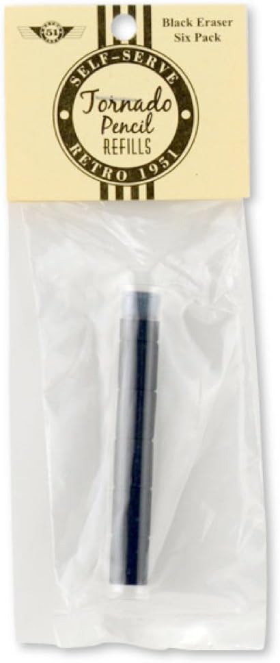 Retro 51 Refills Big Shot Black Erasers Pencil - REF21-E