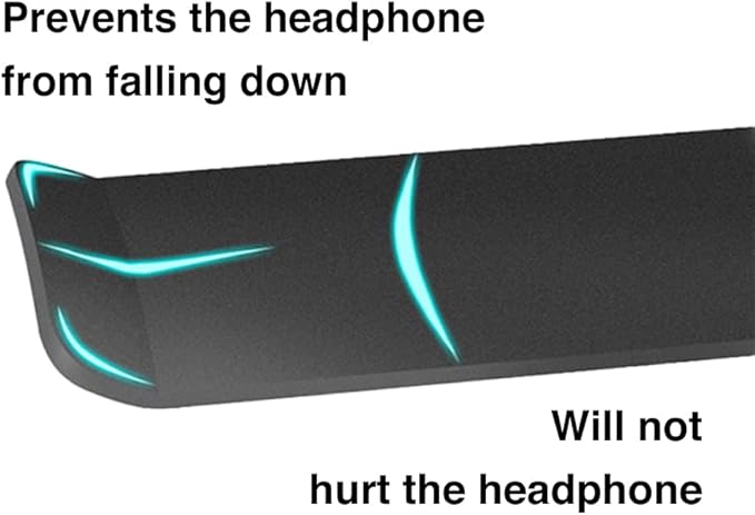 Aluminum Under-Desk Headphone Hook, with Strong Adhesive VHB Tape, Holds 5 lbs (Gold)
