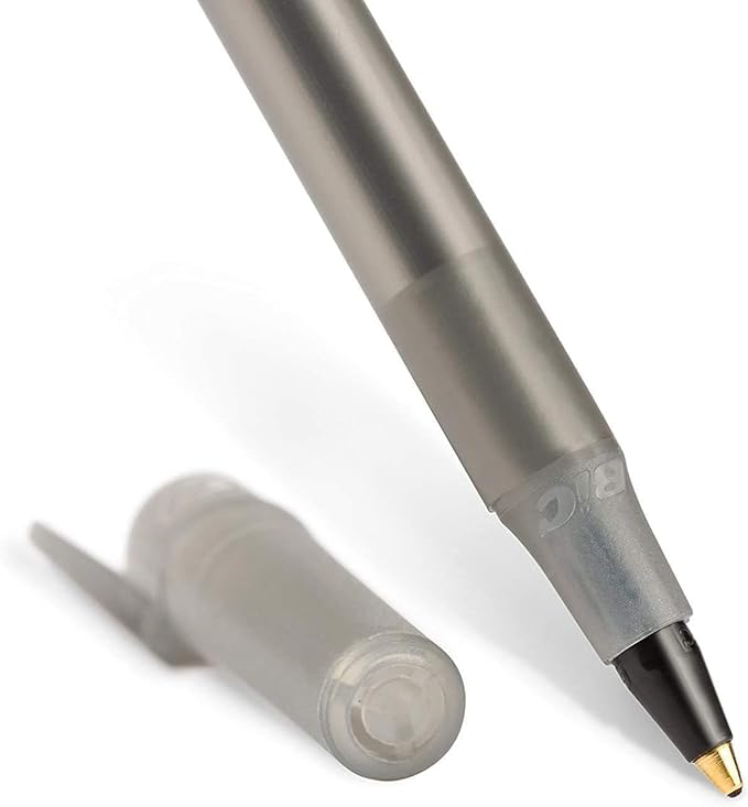 BIC Round Stic Xtra Life Ballpoint Pens - Medium Point 1.0mm, Ultra Long Lasting and Consistent Ink Flow, Pack of 96 Black Pens