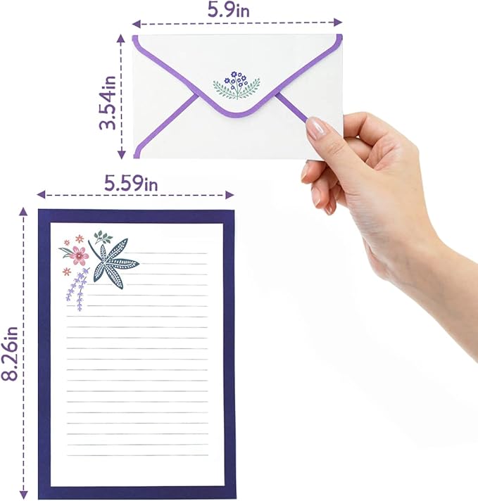90PCS Stationary Paper and Envelopes Set, writing paper stationery set,10 Different Style Cute Writing Stationery Paper Letter Set(60 stationery paper + 30 envelopes)