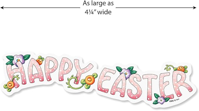 Current Mary Engelbreit Easter Sticker Variety Pack - 2 Sheets, 60 Assorted Stickers for Kids, Teachers, School, Scrapbooking, Journals, Monthly Planners, Calendars, Holiday Crafts & Greeting Cards