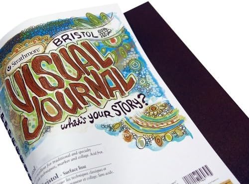 Strathmore 460-19 500 Series Visual Mixed Media Journal, Vellum, 9"x12", White, 34 Sheets