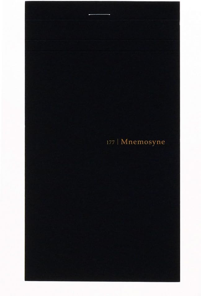 Maruman MNEMOSYNE Notebook 7.09 x 3.94 Inches (Long type), Double perforations, 5mm-squared, 50 Sheets (N177A)