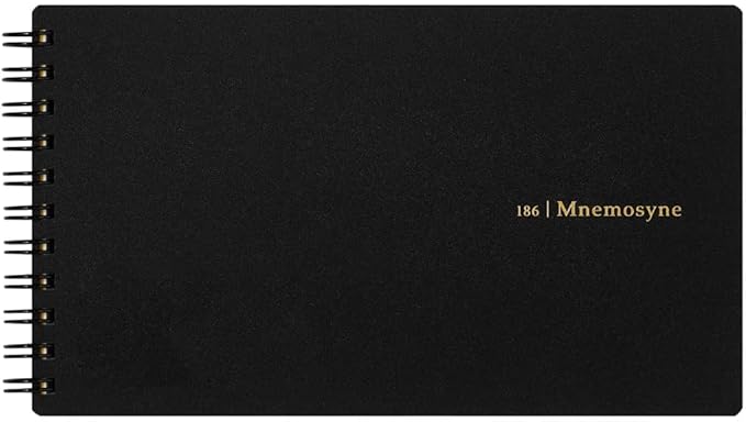 Maruman MNEMOSYNE Notebook 3.94 x 6.69 Inches (Long & Narrow), 5mm-squared, 80 Sheets (N186)