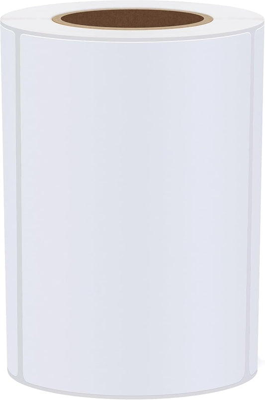 Hybsk 4x3 inch Direct Thermal Labels for Shipping, Barcodes, Address, Compatible with Rollo Label Printer & Zebra Desktop Printers (1 Roll White)