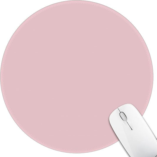 Mouse Pad for Desk, Small Cute Mousepad with Non-Slip Base, Round Mouse Pads for Wireless Mouse Laptop Gaming, Computer Mouse Mat for Women Home Office Travel Desk Accessories