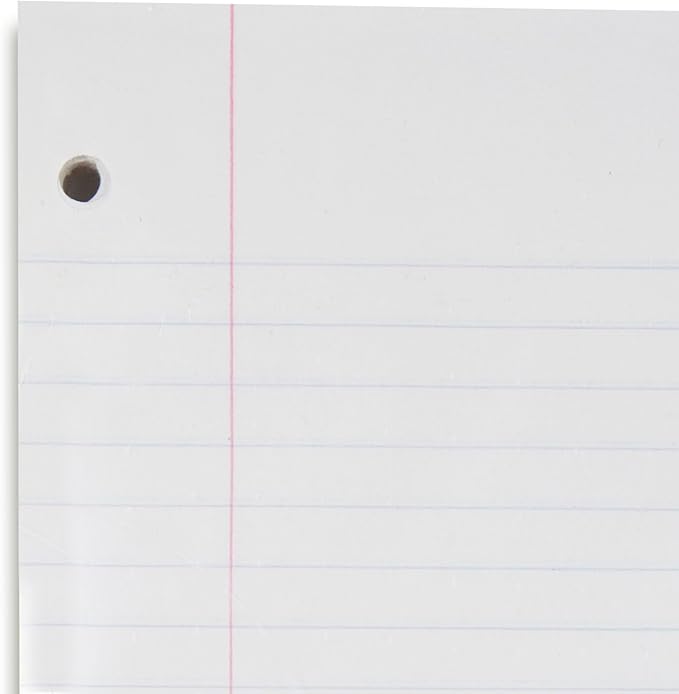 Mead Loose Leaf Paper, Wide Ruled Filler Notebook Paper, 8" x 10-1/2", 400 Sheets, Fits 3-Ring Binder (150036-ECM)