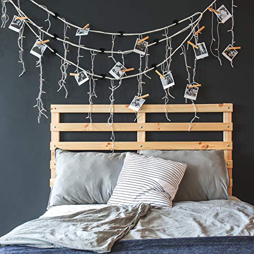 Blulu 100 Pcs Adhesive Cable Wire Clips, Outdoor Light Clips, Cord Management Wire Organizer Cord Holder for Holiday String Lights, Under Desk, Car, Wall, TV PC Ethernet Cable(Medium,Black)