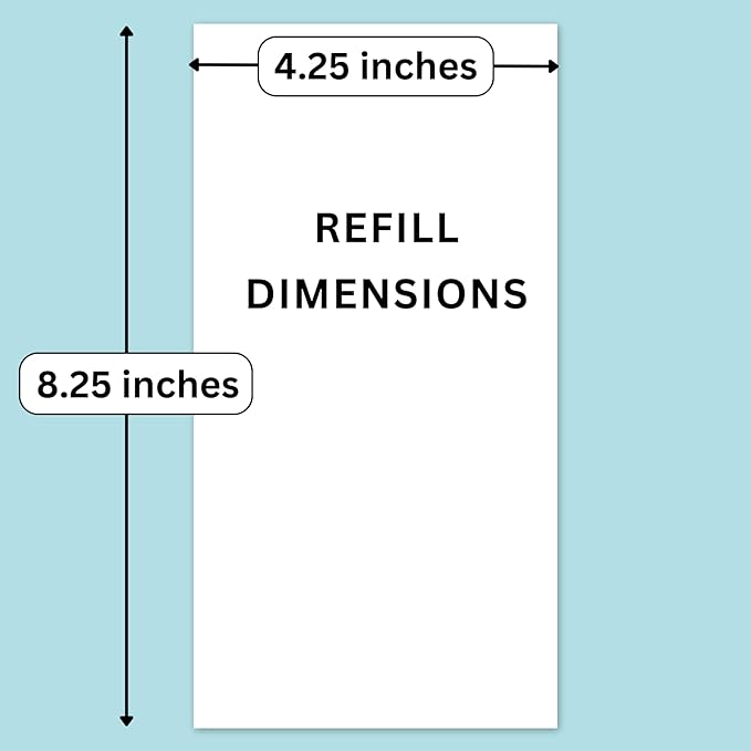 RICCO BELLO Travelers Notebook Refill Inserts, Graph Grid, Kraft Cover, 4.25 x 8.25 inches (Set of 3)