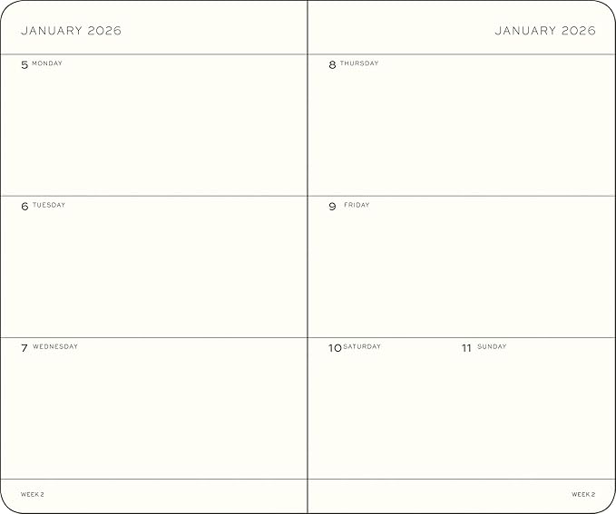 LEUCHTTURM1917 - Weekly Planner 2026, Hardcover, Pocket (A6), Port Red (Jan 1 - Dec 31, 2026)