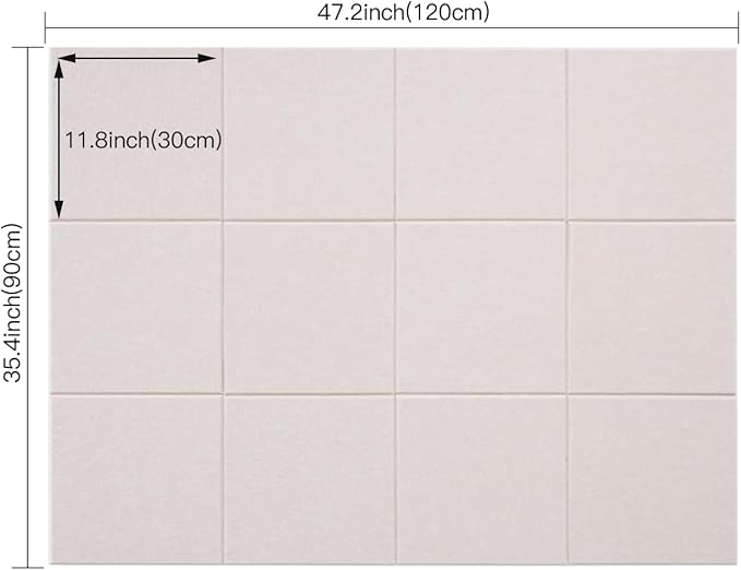 Large Cork Board Alternative, 11.8''x11.8'' 12 Pack Felt Bulletin Board with Safe Removable Adhesive Tabs, Connectable Felt Wall Tiles Bulletin Boards Cork Boards for Walls (Light Pink, 12 Panels)