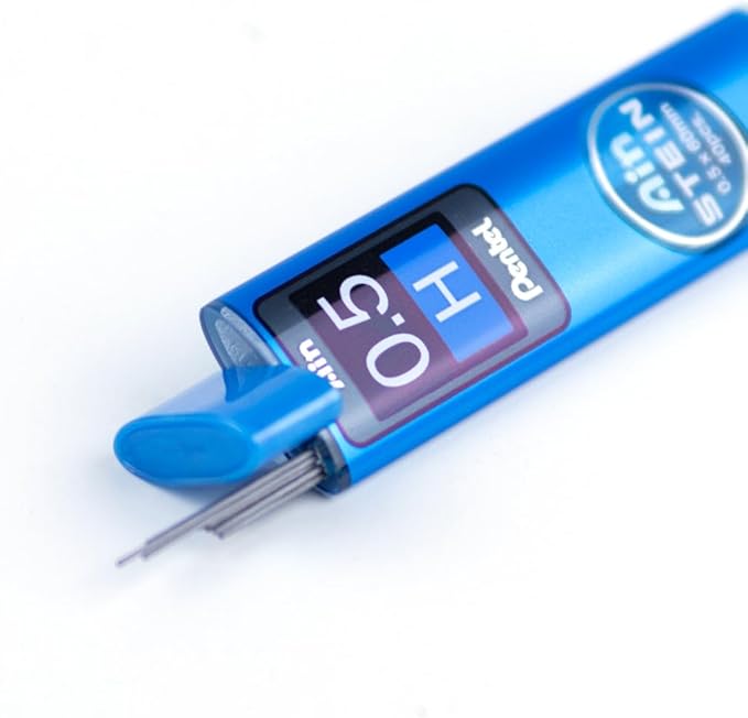Pentel Ain Stein Mechanical Pencil Lead, 0.5mm H, 40 Leads (C275-H)