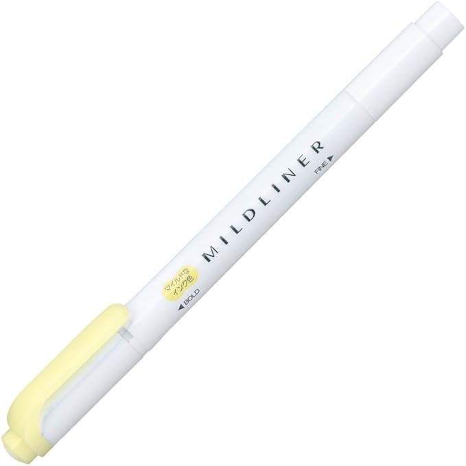 ZEBRA B-WKT7-MY Highlighter, Mildliner, Yellow, 10 Count