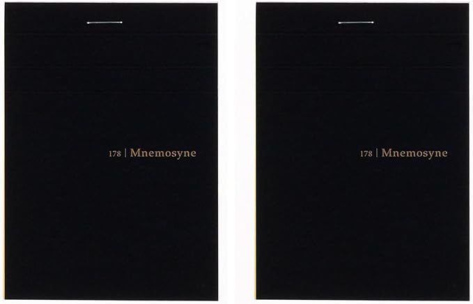 Maruman MNEMOSYNE Memopad 4.25 x 3.35 Inches (Modified B7), 5mm-squared, 70 Sheets (N178A) (Pack of 2)