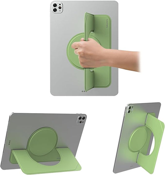 Nillkin Flexwing Adhesive Tablet Stand, 0.14 inch Invisible Slim iPad Holder, Stepless Adjustable Stand, Built-in Back Magnets, Compatible with Tablets Up to 10.4-13.2 inch, Green