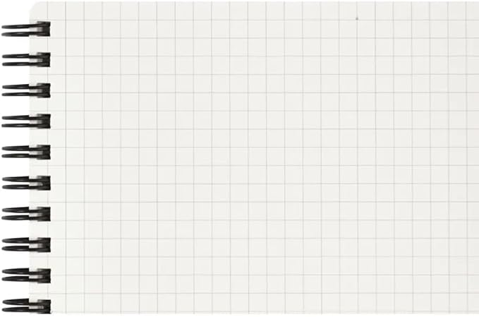 Maruman MNEMOSYNE Notebook 3.94 x 6.69 Inches (Long & Narrow), 5mm-squared, 80 Sheets (N186)