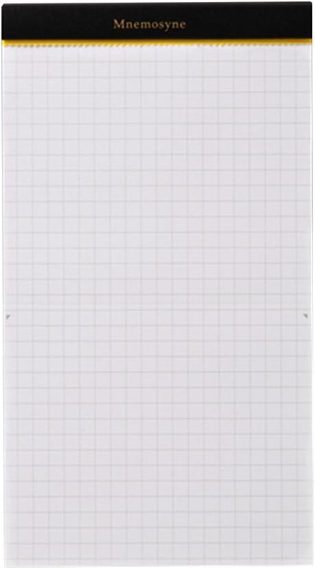 Maruman MNEMOSYNE Notebook 7.09 x 3.94 Inches (Long type), Double perforations, 5mm-squared, 50 Sheets (N177A)