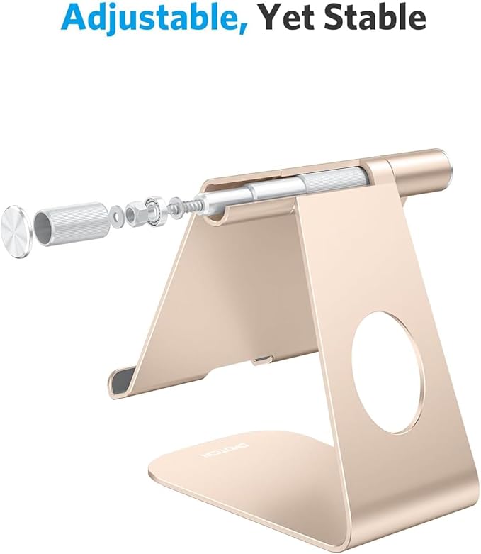 OMOTON CW01 Stand for Apple Watch 2 in 1 and T1 Aluminum Tablet Stand Adjustable for All Phone and Tablet