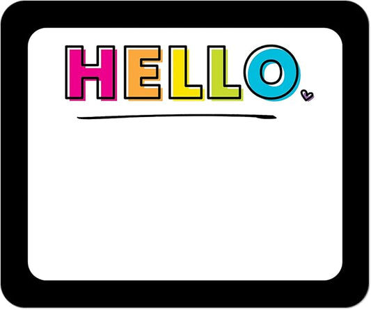 Carson Dellosa Kind Vibes 40PC Name Tags, Hello My Name is Stickers, Colorful Nametags for Daycare Labels, Locker Organization, Back to School Decor, Classroom Essentials and Teacher Supplies