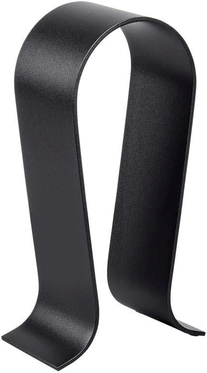 Monoprice Headphone Stand - Black, Full Aluminum Construction, Solid and Stable, Fits Most Headphones