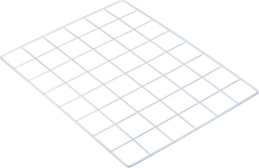 PATIKIL 16"x12" Wire Grid Panel, 1 Pack Wall Grid Decorative Panels Board Photo Pictures Display Decor Hanging Organizer for Home Office, White