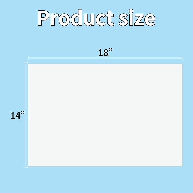 50Pcs White Poster Board,14inx18in White Poster Paper Blank Graphic Display Board Poster Board Bulk for School Arts,Classroom Crafts