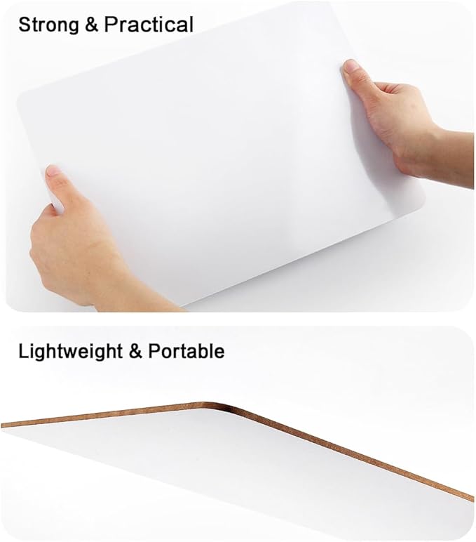 Dry Erase Lapboards, HERKKA 32 Pack Double Sided Dry Erase Lap Boards 9 x 12.5 Inch, 32 Markers, 32 Erasers, Small Dry Erase Boards for Students Classroom Teacher Supplies