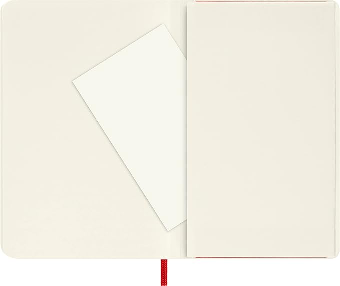 Moleskine Classic Notebook, Soft Cover, Pocket (3.5" x 5.5") Plain/Blank, Scarlet Red, 192 Pages