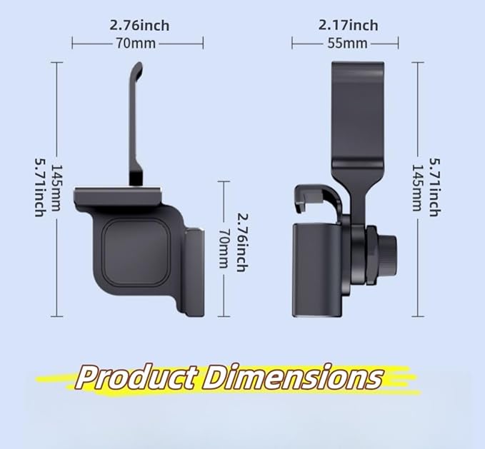 【1PACK Clamp-On Monitor Headphone Stand – Adjustable Headset Holder with 360° Rotating Hook, Silicone Protection, Space-Saving Desk Organizer for Office, Gaming & Study YA-C (White)