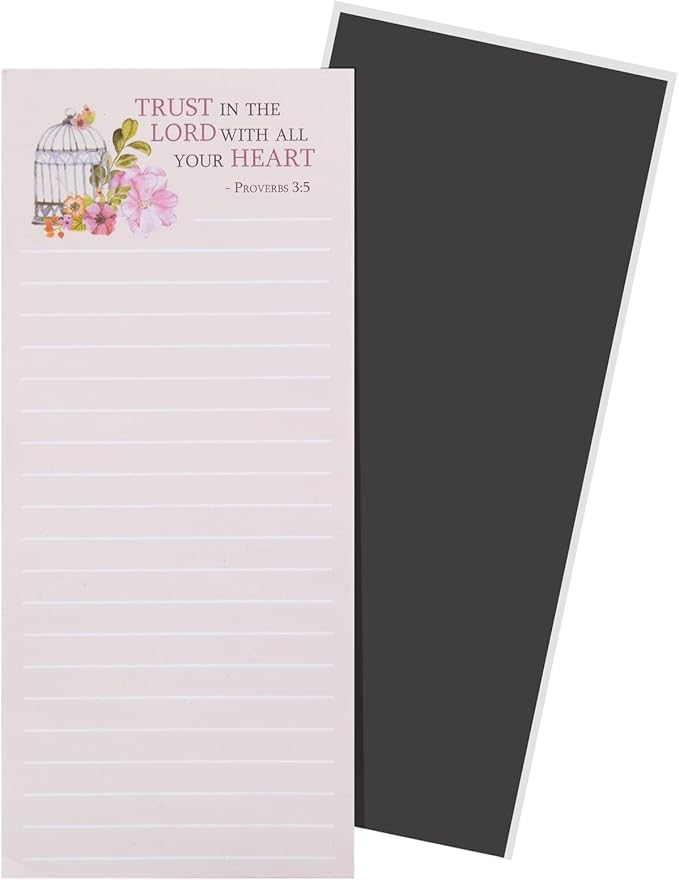 Juvale Fridge Magnets Christian Notepads - 2.75 x 6.25 In, Multicolor, 12-Pack - To-Do & Grocery List Notepad - Religious Gifts