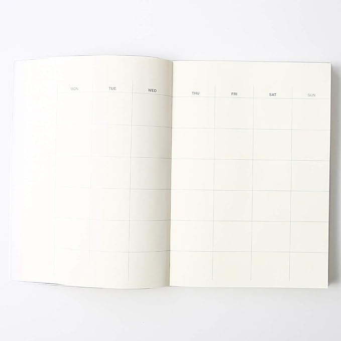 MUJI Free Monthly (15Months) Weekly(65weeks) Planner A5 Size, Schedule Note