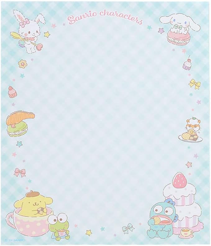 Sanrio 493945 Character Letter Set Sanrio Characters Package: Approx. Width 6.3 x Depth 0.3 x Height 8.7 inches (16 x 0.8 x 22 cm)