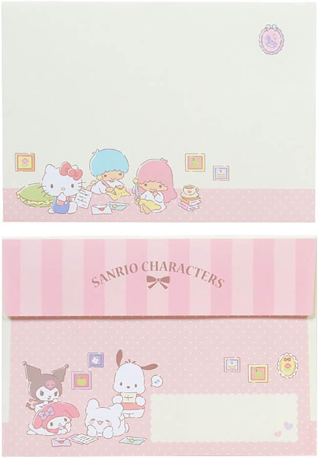 Sanrio 493945 Character Letter Set Sanrio Characters Package: Approx. Width 6.3 x Depth 0.3 x Height 8.7 inches (16 x 0.8 x 22 cm)