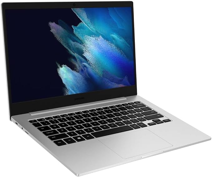 Samsung Galaxy Book Go 5G Laptop (256GB, 8GB RAM, Wi-Fi + 5G / 4G LTE) 14.0" Snapdragon 8cx Gen 2, GSM Unlocked Windows 11 Cellular Notebook w/ 180-Degree Hinge (Silver) (Renewed)