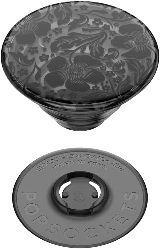 PopSockets Adhesive Phone Grip, Holder, Phone Stand, Plant-Based - Black Lace