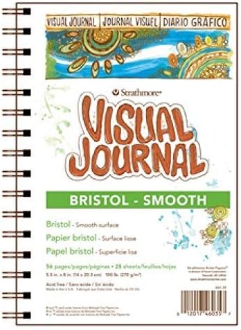 Strathmore Visual Journal Bristol Smooth 5.5"X8"-28 Sheets -460350