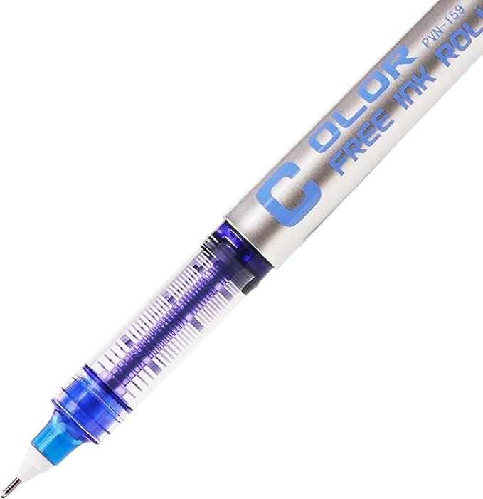 EYEYE Needle Rollerball Pens 0.5mm, 12 Pack 3 Colors Extra Fine Point Roller Ball Pen Quick Dry, Liquid Ink Pens Fine Point Smooth Writing Pen for Journaling, Note Taking, Office, School Supplies