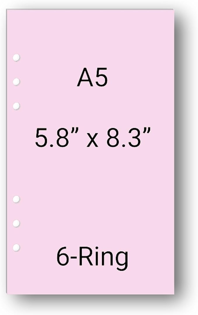 Color Habit Tracker Inserts for A5 Planners Resolution Tracker, Habit Log, Monthly Habit Planner Refill