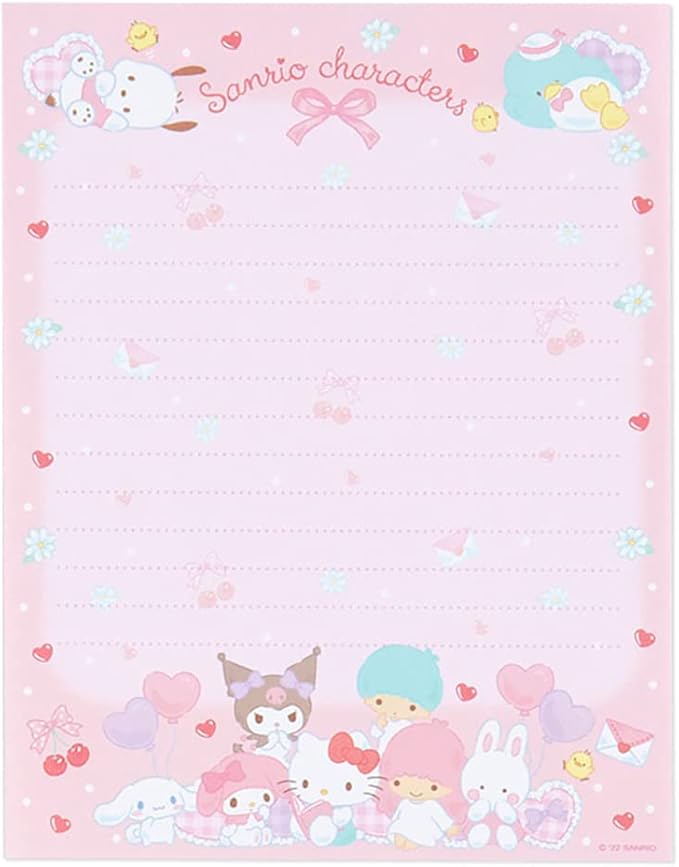 Sanrio 589403 Sanrio Characters Letter Set