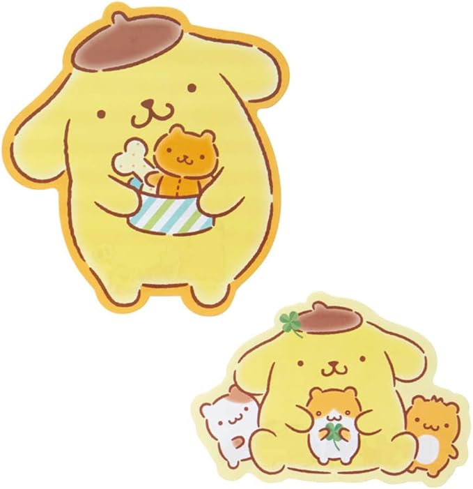 Sanrio 493881 Character Letter Set, Pom Pom Pudding, Package (approx.): Width 6.3 x Depth 0.3 x Height 8.7 inches (16 x 0.8 x 22 cm)