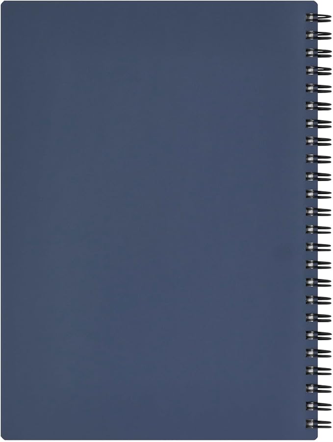 Maruman MNEMOSYNE Soft Cover Notebook 8.27 x 5.83 Inches (A5), 7mm ruled 24-line, 80 Sheets, Navy, 1 ea. (N295-72)