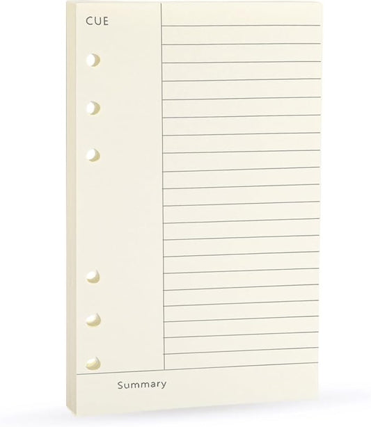 Spiral Notebook Refills, Refillable College Ruled Line A6 Planner Refill Paper for Compatible with Filofax/Personal Journal, 45sheets/90pages,Harphia(A6 3.74 x 6.77'',Cornell)