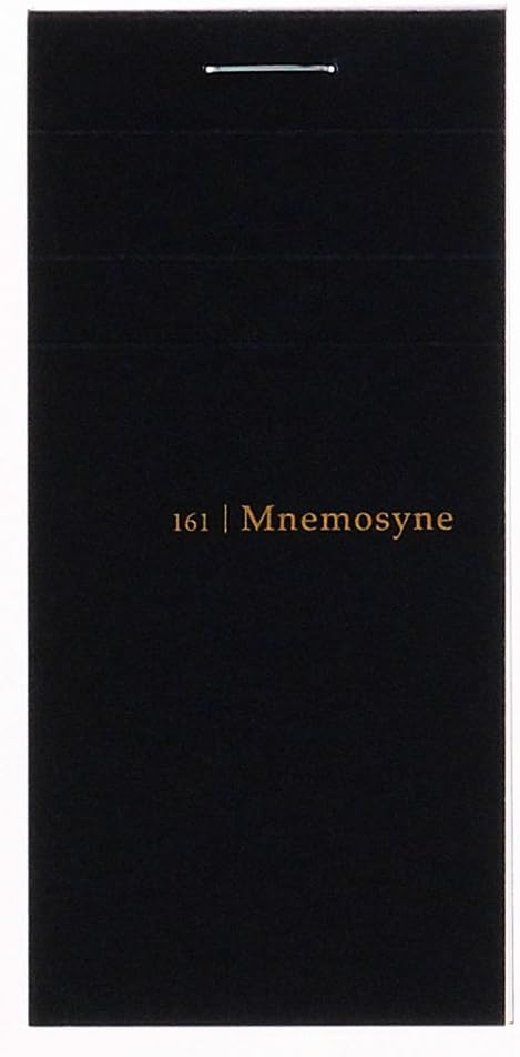 Maruman MNEMOSYNE Memopad 3.66 x 1.97 Inches (Modified A8), 5mm-squared, 65 Sheets (N161), white